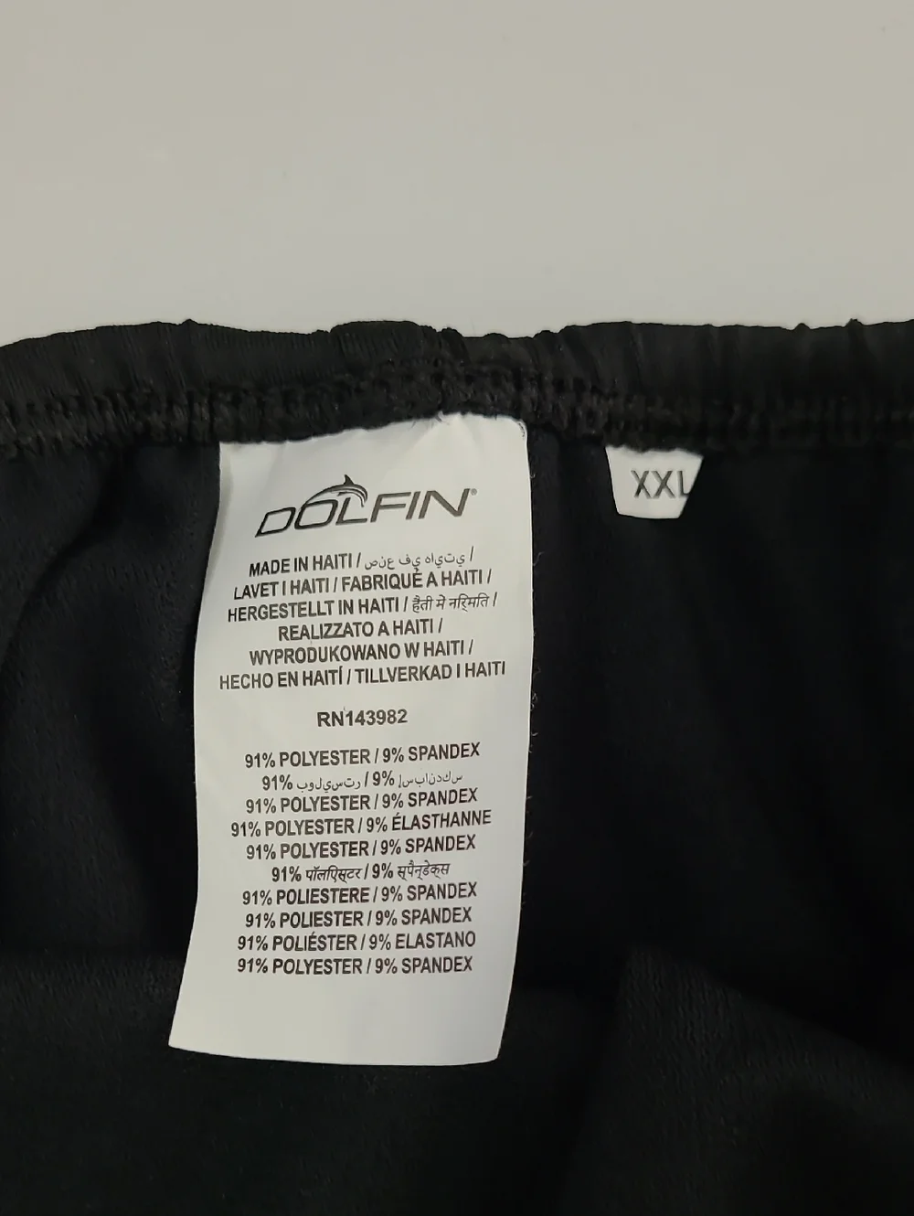 NWT Dolfin Black Racerback Swim Suit size XXL